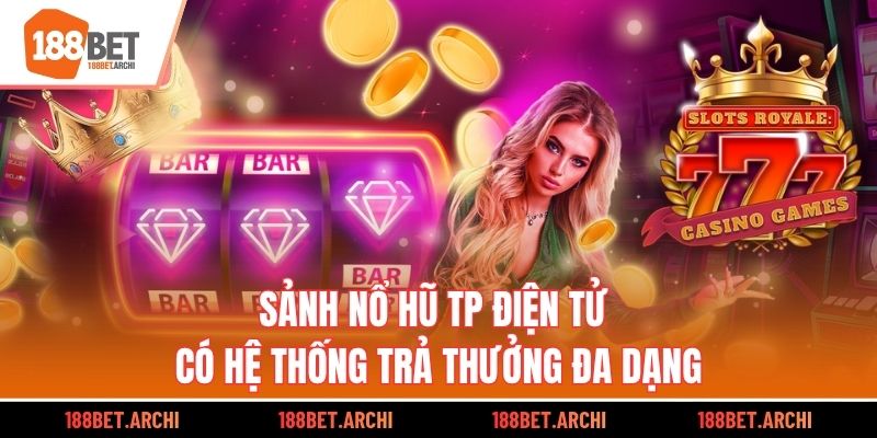 Sảnh nổ hũ TP Điện tử có hệ thống trả thưởng đa dạng